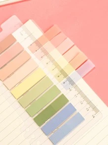 1款共200張寵物紙黏貼便條,學生索引標籤,辦公室標籤螢光便條,學校和辦公室用品,隨機發送1個 - 彩色 - 查看 2