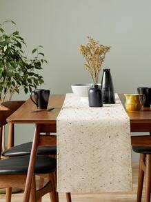 1pc Geometric Pattern Table Runner, Modern Polyester Kitchen Table Runner For Home Decor - Multicolor - View 3