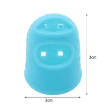 5pcs/set Silicone Finger Cover, Modern Blue Finger Guard For Kitchen - Baby Blue - View 2