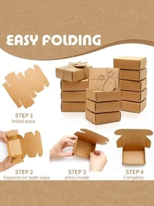 10 件/20 件牛皮纸香皂盒，用于礼品包装、运输、派对礼品首饰盒、节日礼品盒、生日派对、毕业礼品盒、毕业季礼品盒、伴娘礼品盒、婚礼礼品盒