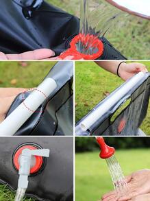 1 件装 20L 露营便携式淋浴袋，户外折叠储水袋，适合徒步旅行、野餐、沐浴 - 黑色 - 查看 4