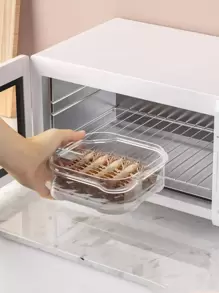 YA SHI JIE 1 Hộp Bảo Quản Thực Phẩm Bằng Nhựa, Hộp Bảo Quản Thực Phẩm Trong Suốt Tối Giản Cho Nhà Bếp - Trong sáng - Xem 3
