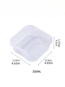 YA SHI JIE 1 Hộp Bảo Quản Thực Phẩm Bằng Nhựa, Hộp Bảo Quản Thực Phẩm Trong Suốt Tối Giản Cho Nhà Bếp - Trong sáng - Xem 2