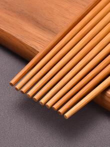 1入組竹筷子廚房用現代魚紋筷子 - 卡其色 - 查看 4