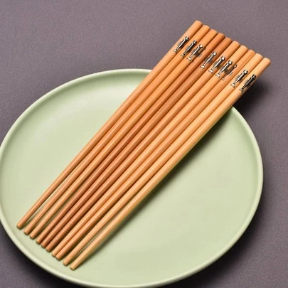 1入組竹筷子廚房用現代魚紋筷子