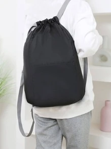 新品 防溅运动健身抽绳背包 轻便便携可折叠单肩包 背包 书包 适合旅行、大学、学校、户外、运动健身背包 父亲节礼物 夏季大学书包 爸爸书包 返校书包 适合学校 多功能书包 适合书籍 适合学校用品 青少年 新生 高中 大学 宿舍 实用超大学校背包 通勤运动包 学生书包 万圣节男士礼物 秋季圣诞节尖叫包 男士背包 冬季圣诞礼物 旅行包 - 黑色 - 查看 6