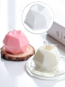 1Pc 2/4 Lỗ Lục Diện Đa Giác Hình Học Kim Cương Bóng Ma Thuật Nến Khuôn Silicon DIY Hương Liệu Xà Phòng Thạch Cao Trang Trí Nhà Cửa Vật Trang Trí Nhỏ Giọt khuôn - trắng - Xem 10
