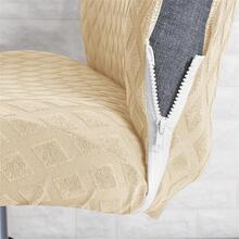 1 Màu Trơn Co Giãn Bọc Ghế Máy Tính Hiện Đại Polyester Bọc Ghế Văn Phòng Cho Gia Đình - Màu be - Xem 7