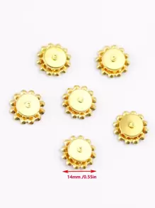 50 piezas/set Fabricación de joyas cristal atractivo con diamante de imitación con diseño de flor cuenta para artesanía