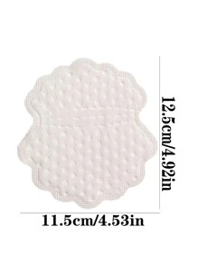 10 Cái/bộ Vải Không Dệt Thấm Mồ Hôi Miếng Lót Nách Hiện Đại Cho Mùa Hè - trắng - Xem 2