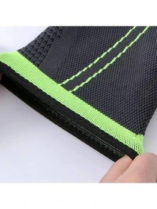 1入組拼接邊滌綸運動踝保護 - 綠色 - 查看 8