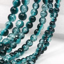 6mm 100 cái/bộ Ly Hạt tròn Ngọc trai Giả Nhiều màu Hạt DIY Đối với phụ nữ Để làm đồ trang sức DIY - Màu xanh lá cây đậm - Xem 1