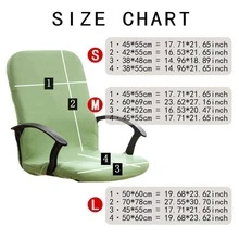 1 Màu Trơn Co Giãn Bọc Ghế Máy Tính Hiện Đại Polyester Bọc Ghế Văn Phòng Cho Gia Đình - Màu be - Xem 9