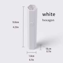 1入便攜式沙龍快速乾燥USB指甲乾燥機，家用光療工具專業UV LED指甲燈迷你手電筒筆 - 白色 - 查看 7