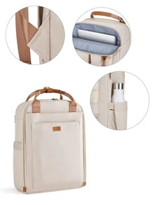 字母图案斜挎包小号拉链胸包万圣节圣诞节冬季圣诞礼物包男士腰包腰包男士斜挎包 - 米色 - 查看 9