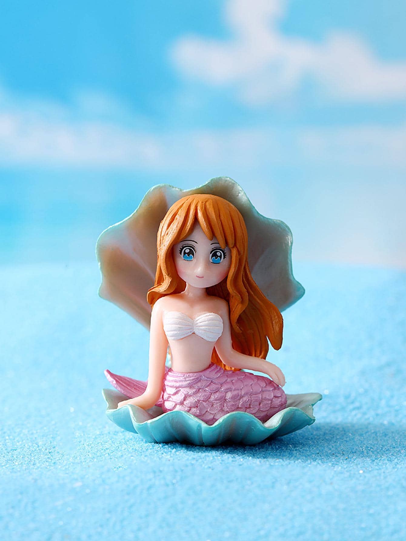 1 件美人鱼设计装饰工艺品最佳礼物 - 彩色 - 查看 1