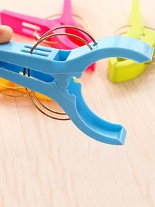 4pcs/set Plastic Clothes Peg, Modern Clothespin For Household - Multicolor - View 2