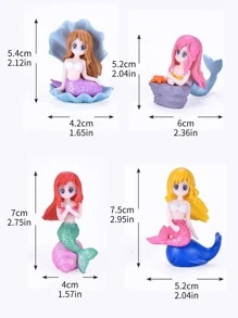 1 件美人鱼设计装饰工艺品最佳礼物 - 彩色 - 查看 11