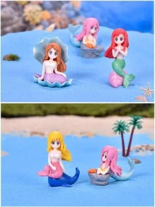 1 件美人鱼设计装饰工艺品最佳礼物 - 彩色 - 查看 8