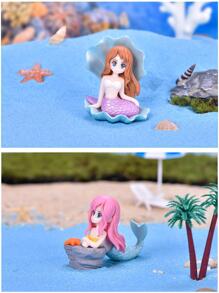 1 件美人鱼设计装饰工艺品最佳礼物 - 彩色 - 查看 9