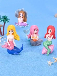1 件美人鱼设计装饰工艺品最佳礼物 - 彩色 - 查看 6