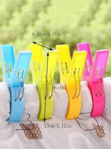 4pcs/set Plastic Clothes Peg, Modern Clothespin For Household - Multicolor - View 4