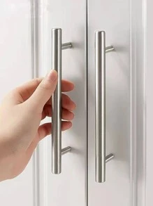 1 Kéo Tủ Hợp Kim Nhôm, Kéo Ngăn Kéo Đơn Giản Cho Gia Đình - Bạc - Xem 5