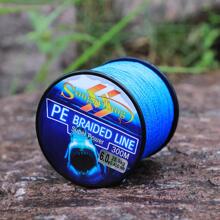 SOUGAYILANG 300m/328yds Braided Pe Fishing Line 4 Strands Design Abrasion Resistant Wire For Freshwater Saltwater Fishing, Outdoor Fishing Tackle Gear - Blue - View 8