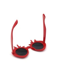 1入組草莓設計派對眼鏡 - 紅色 - 查看 6