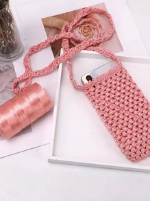 Cinta De Fibra Sintética Plana Para Zapatos De Ganchillo Diy, Sombrero De Verano - Lila Púrpura - Ver 7