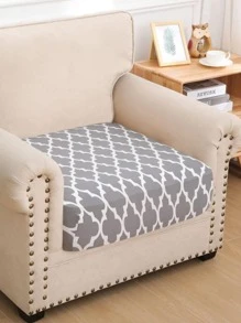1pc Geometric Pattern Sofa Seat Cover - Multicolor - View 5
