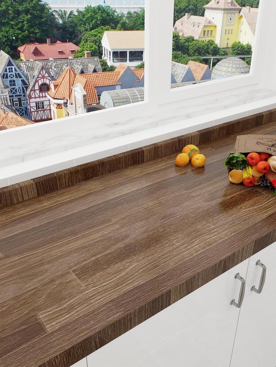 1卷木紋圖案廚房貼紙 - 彩色 - 查看 1