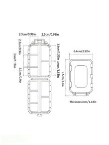 1pc Multi-grid Pill Storage Box