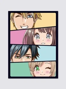 1入組人像圖案無框畫 - 彩色 - 查看 2