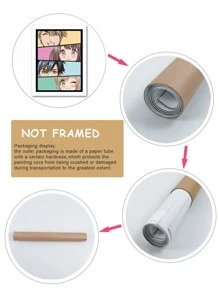 1入組人像圖案無框畫 - 彩色 - 查看 4