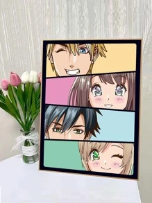 1入組人像圖案無框畫 - 彩色 - 查看 5