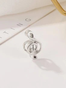 1pc Fashion Zinc Alloy Musical Note DIY Pendant For Women For DIY Jewelry Making - Silver - View 2