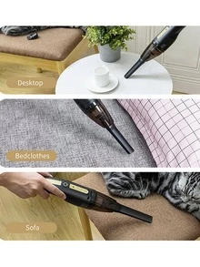 1pc Portable Vacuum Cleaner - Black - View 8
