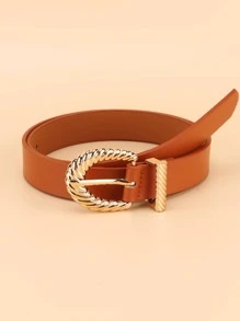 Thắt lưng khóa chữ - màu nâu - Xem 2