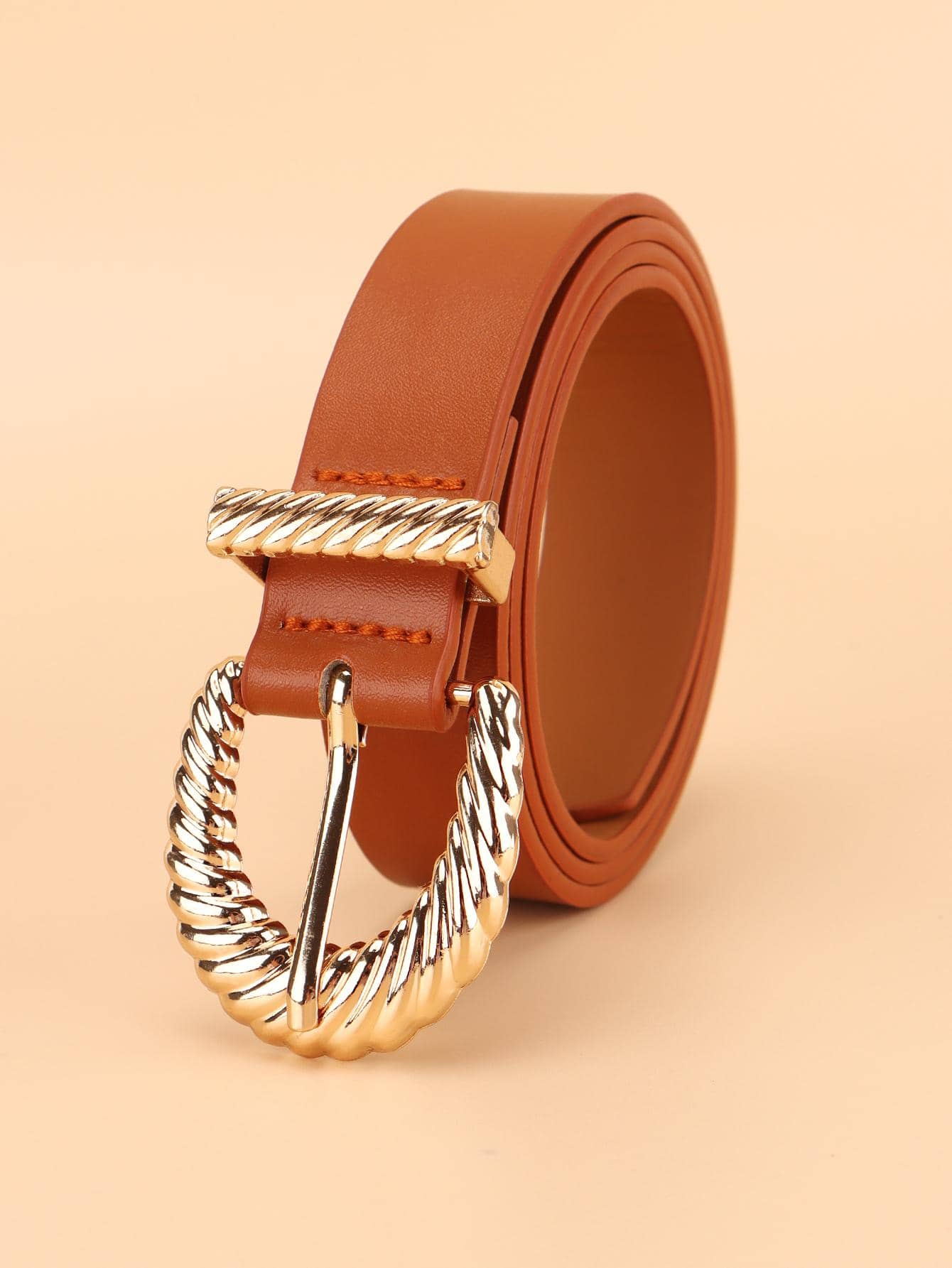 Thắt lưng khóa chữ - màu nâu - Xem 1