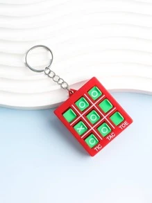 隨機色井字遊戲遊戲鑰匙圈 - 紅色 - 查看 4