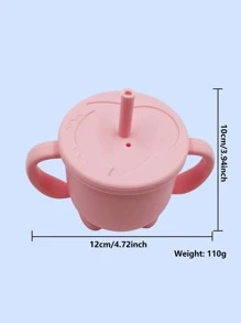1pc Solid Color Silicone Cup