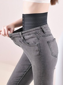 Solid Spec Belt Elastic Belt, Sports - Black - View 3