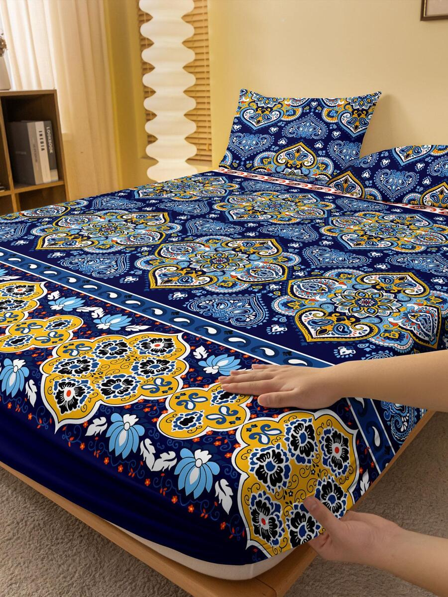 1 Miếng Phong cách Bohemian Làn da thân thiện Thoáng khí Đã chải Chăn Vừa vặn ( Vỏ gối Không bao gồm ) - Nhiều màu - Xem 1