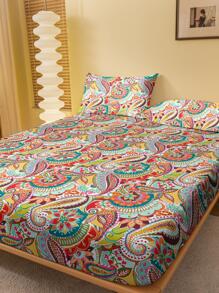 1入款波西米亞風格親膚透氣珊瑚絨床罩(不包括枕套) - 彩色 - 查看 2