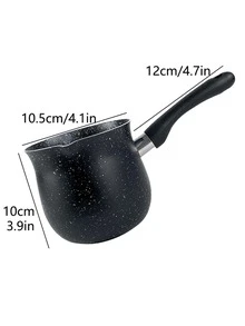 1入組鋁合金咖啡壺 - 黑色 - 查看 2