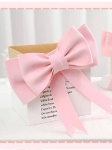 1 件蝴蝶结设计蛋糕装饰 - 粉色 - 查看 2