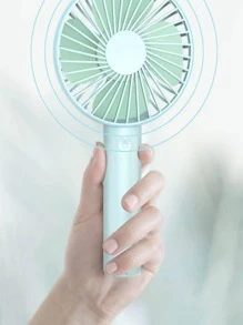 1 pieza Abanico liso eléctrico de mano - Rosa - Ver 3