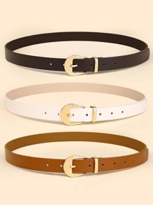 Thắt lưng khóa hình học 3 chiếc - Nhiều màu - Xem 2