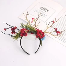 1 băng đô trang trí hoa phong cách Boho cho nữ, để trang trí - Nhiều màu - Xem 1